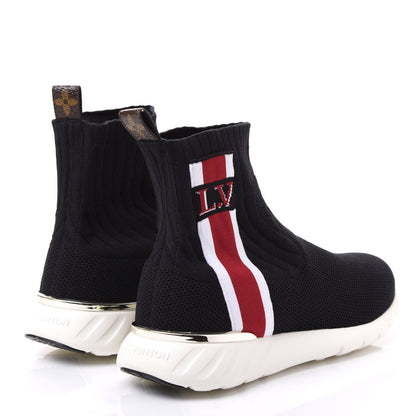 Louis Vuitton Stretch Fabric Aftergame Sneaker Boots 36 Black 4 of 8