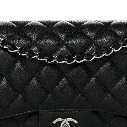 Chanel Caviar Quilted Jumbo Double Flap Black 8 of 14