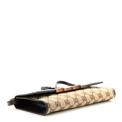 Gucci Monogram Bamboo Bar Clutch Dark Brown 4 of 9