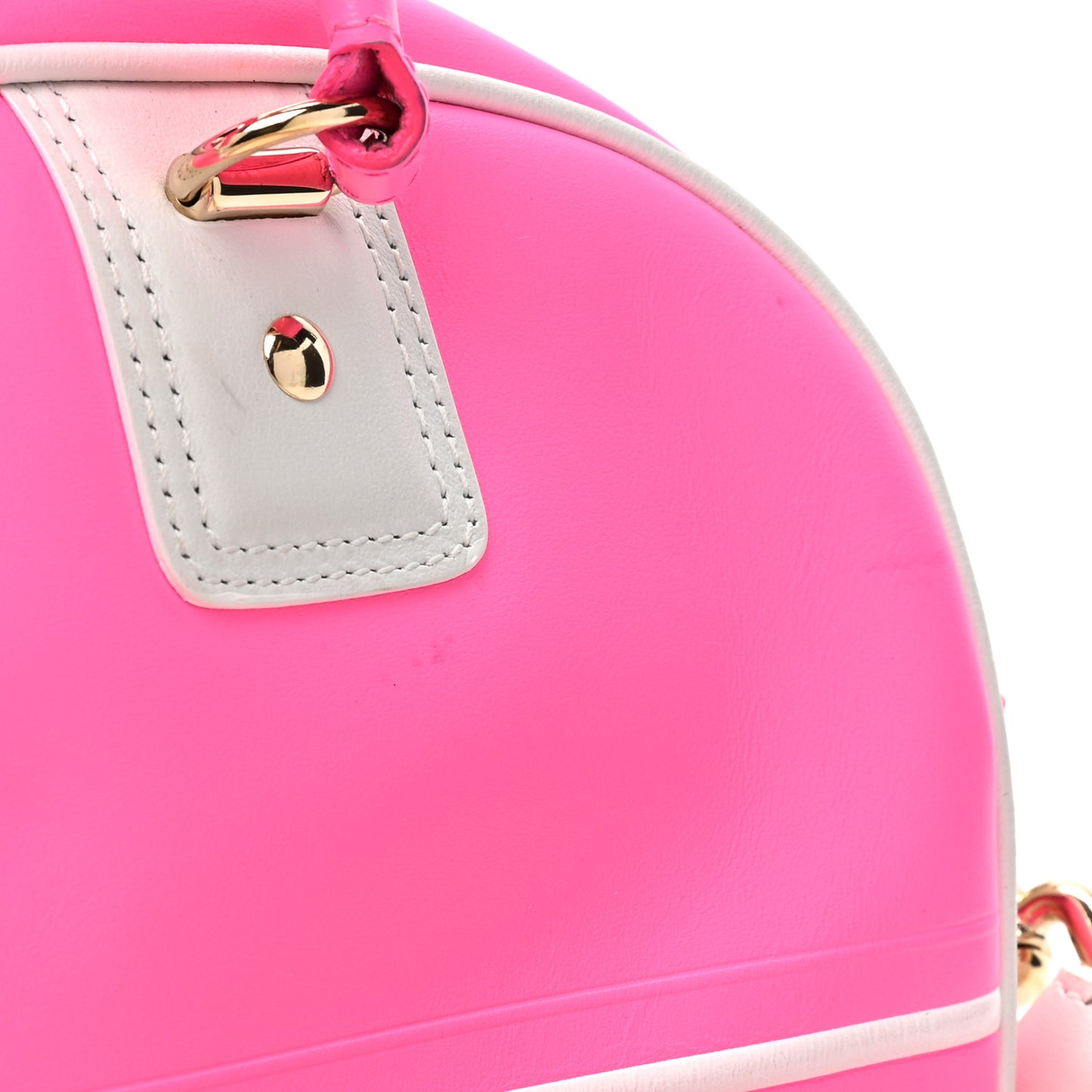 Calfskin Small Dior Vibe Zip Bowling Bag Pink Multicolor