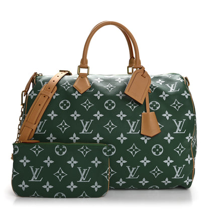 Louis Vuitton Calfskin Monogram Speedy P9 Bandouliere 50 Green 2 of 10