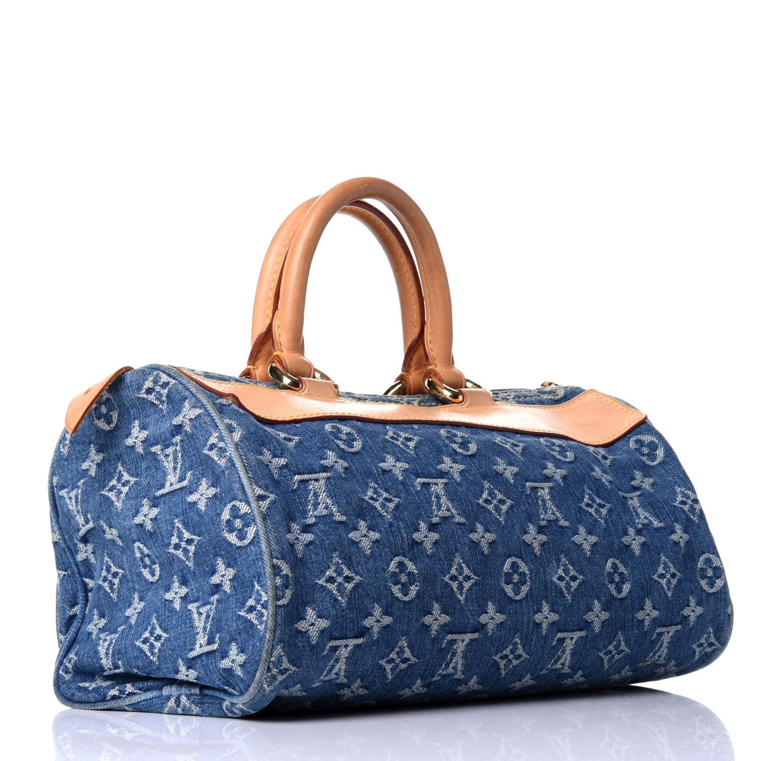 Louis Vuitton Monogram Denim Neo Speedy Blue 3 of 11