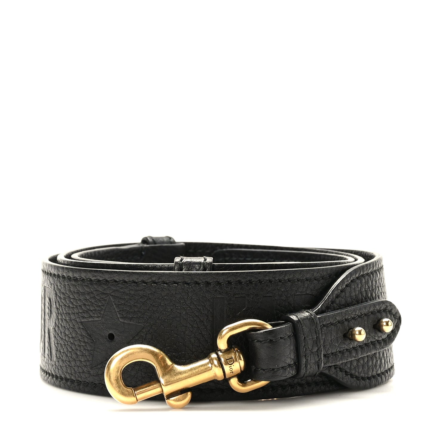 Calfskin J'Adior Shoulder Strap Black