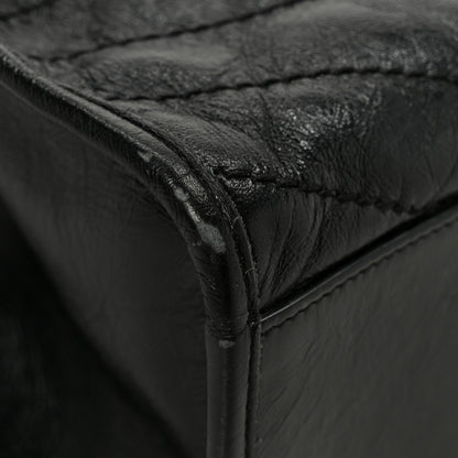 Saint Laurent Crinkled Calfskin Matelasse Monogram Large Niki Shopper Tote Black 12 of 12
