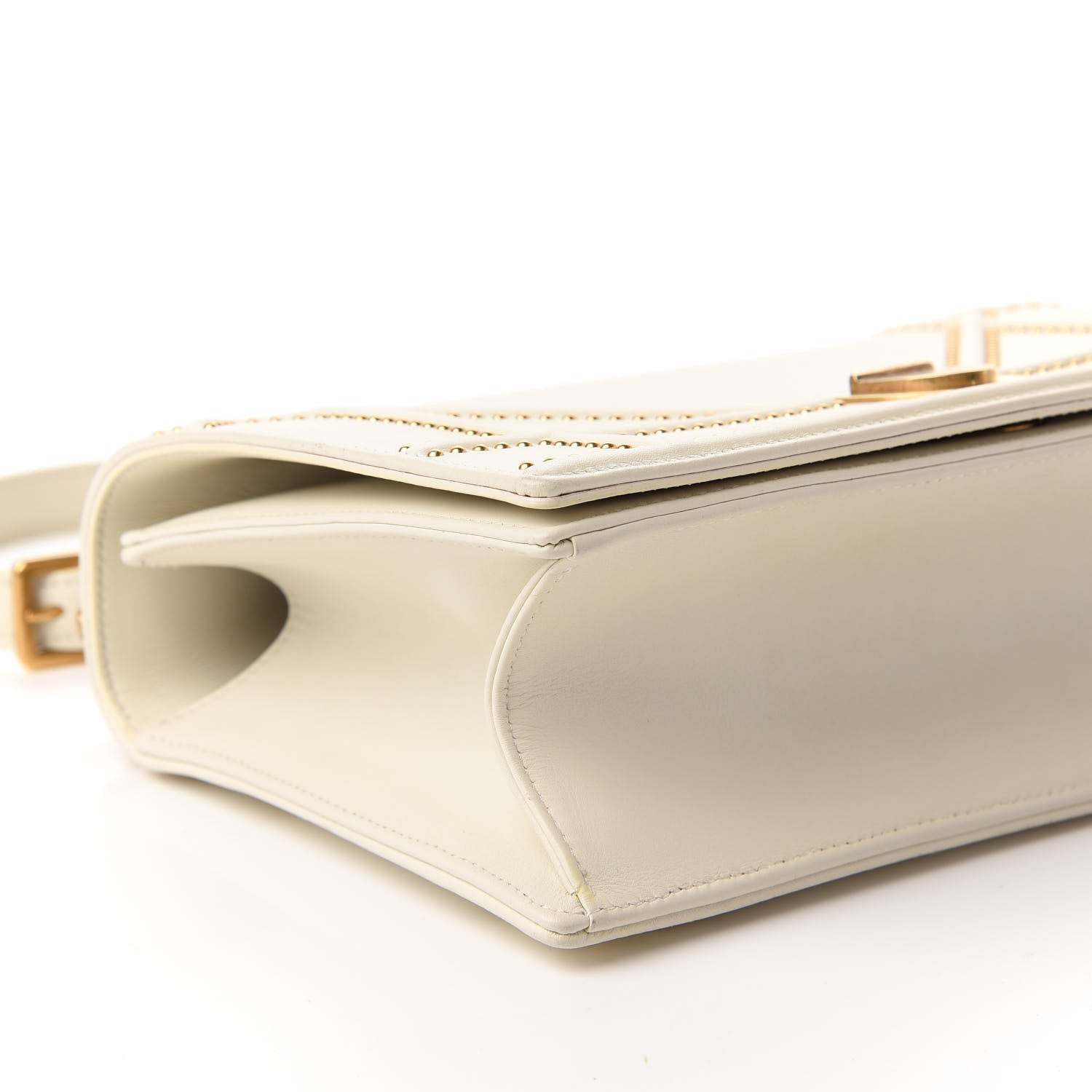 Christian Dior Lambskin Studded Medium Diorama Flap Bag Latte 6 of 11