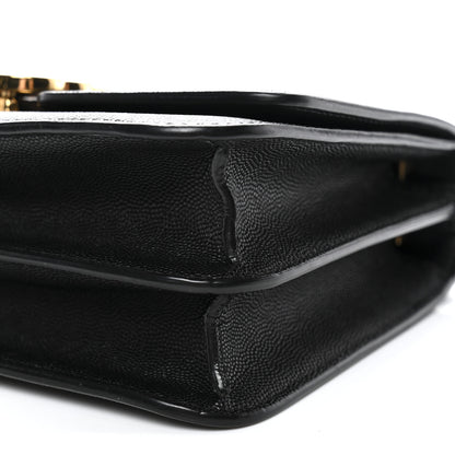 Burberry Grained Calfskin Small TB Bag Black 9 of 12
