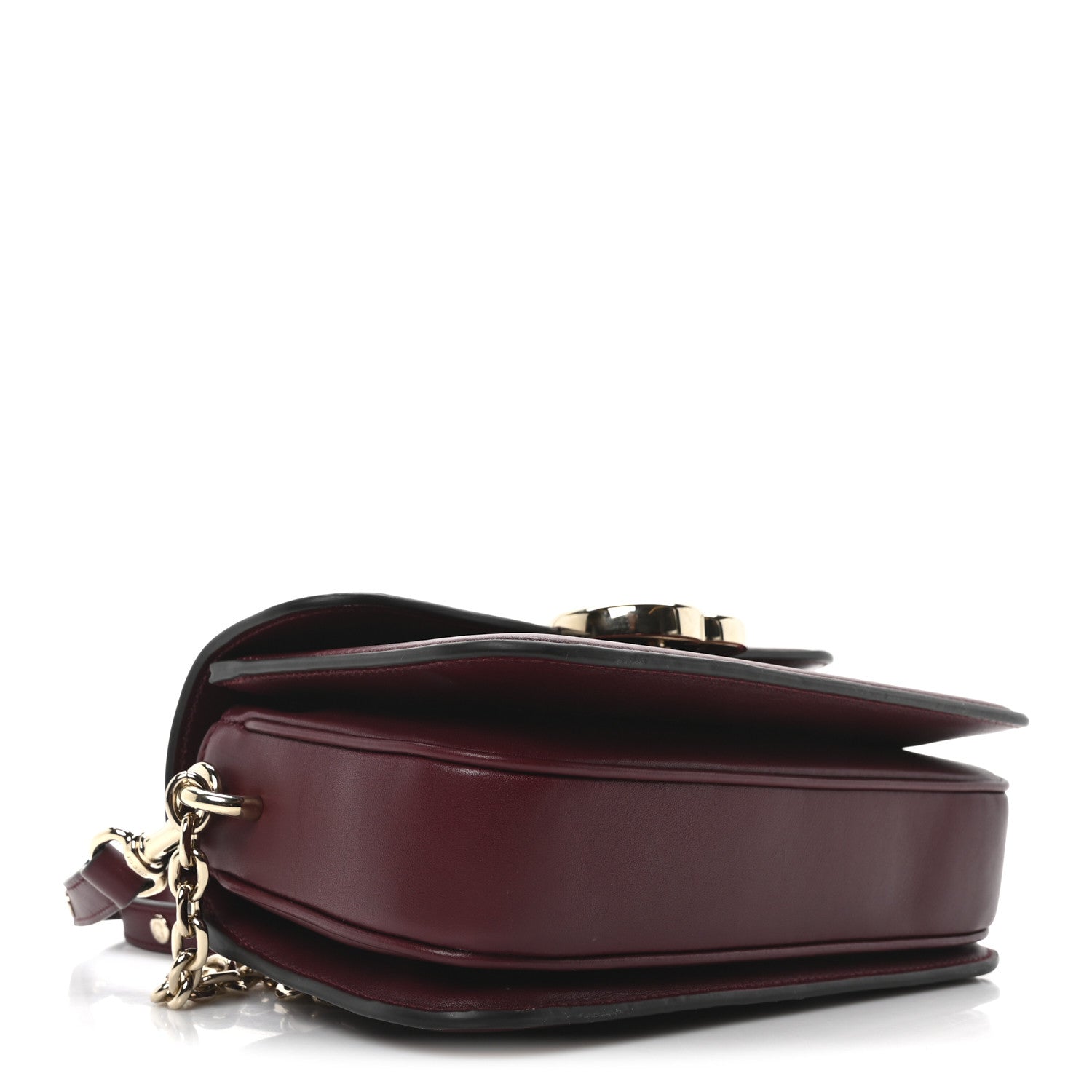 Gucci Crepe Wool Silk GG Monogram Go Small Shoulder Bag Rosso Ancora 5 of 11