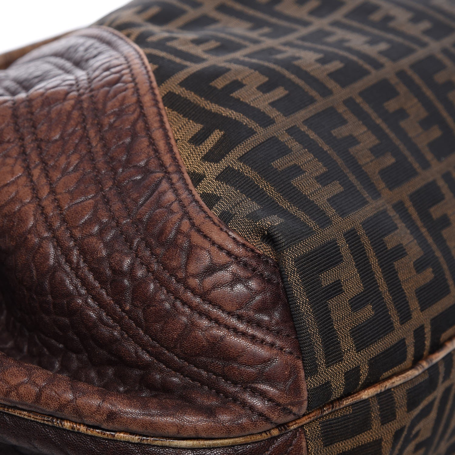 Fendi Zucca Nappa Nuvolata Vitello Tortuga Spy Tobacco Moro 18 of 24