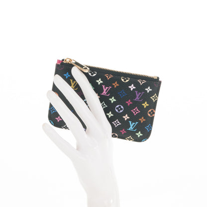 Louis Vuitton Monogram Multicolor Key Pouch Black Grenade 2 of 7