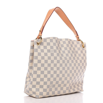 Louis Vuitton Damier Azur Graceful PM Rose Ballerine 2 of 10