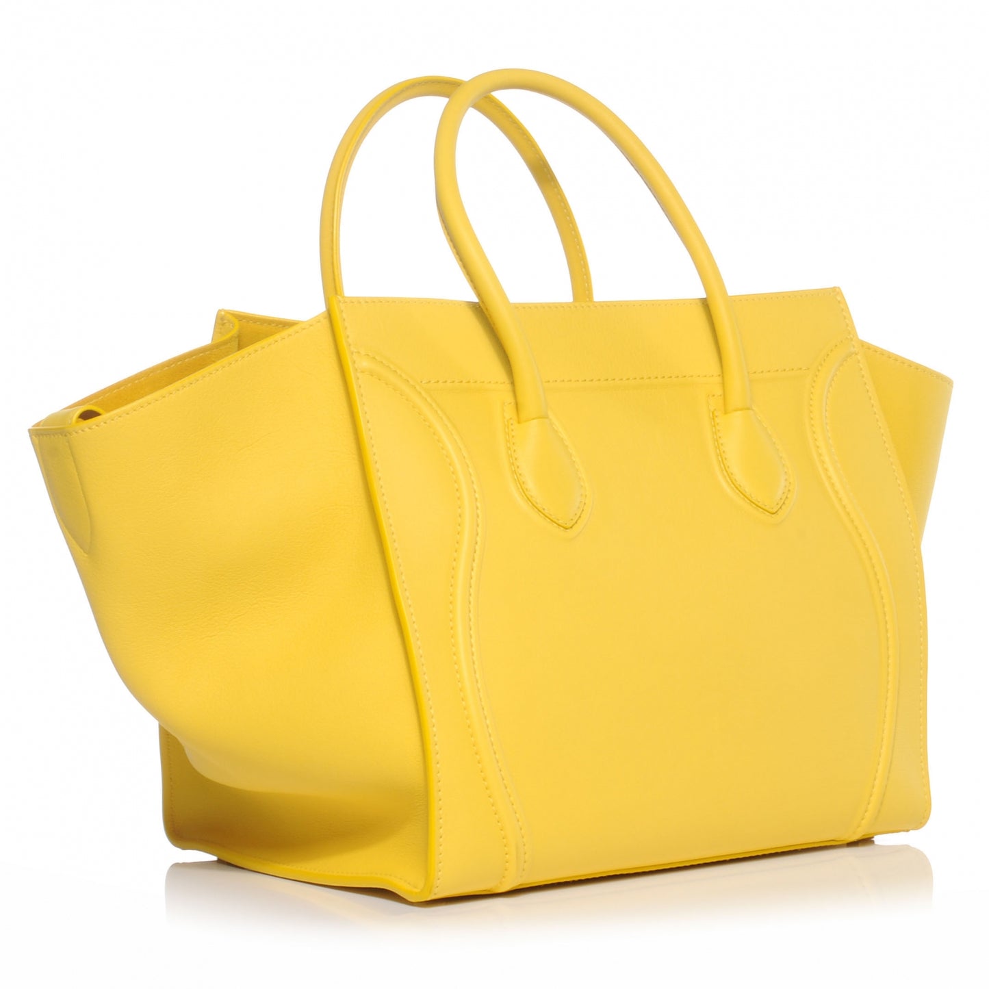 Smooth Calfskin Medium Phantom Luggage Sun Yellow