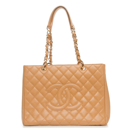 Chanel Caviar Quilted Grand Shopping Tote GST Beige 1 of 7