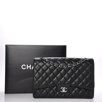 Chanel Caviar Quilted Maxi Single Flap Black 9 of 9