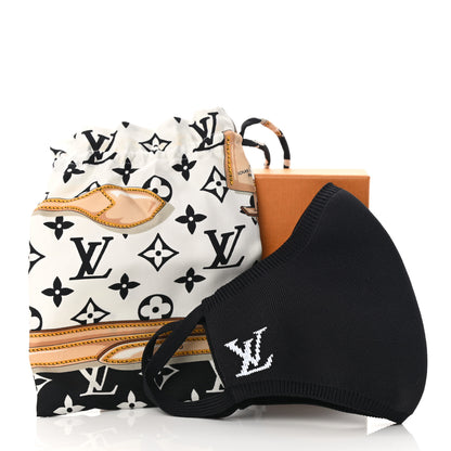 Louis Vuitton LV Initials Knit Face Mask Black 8 of 8