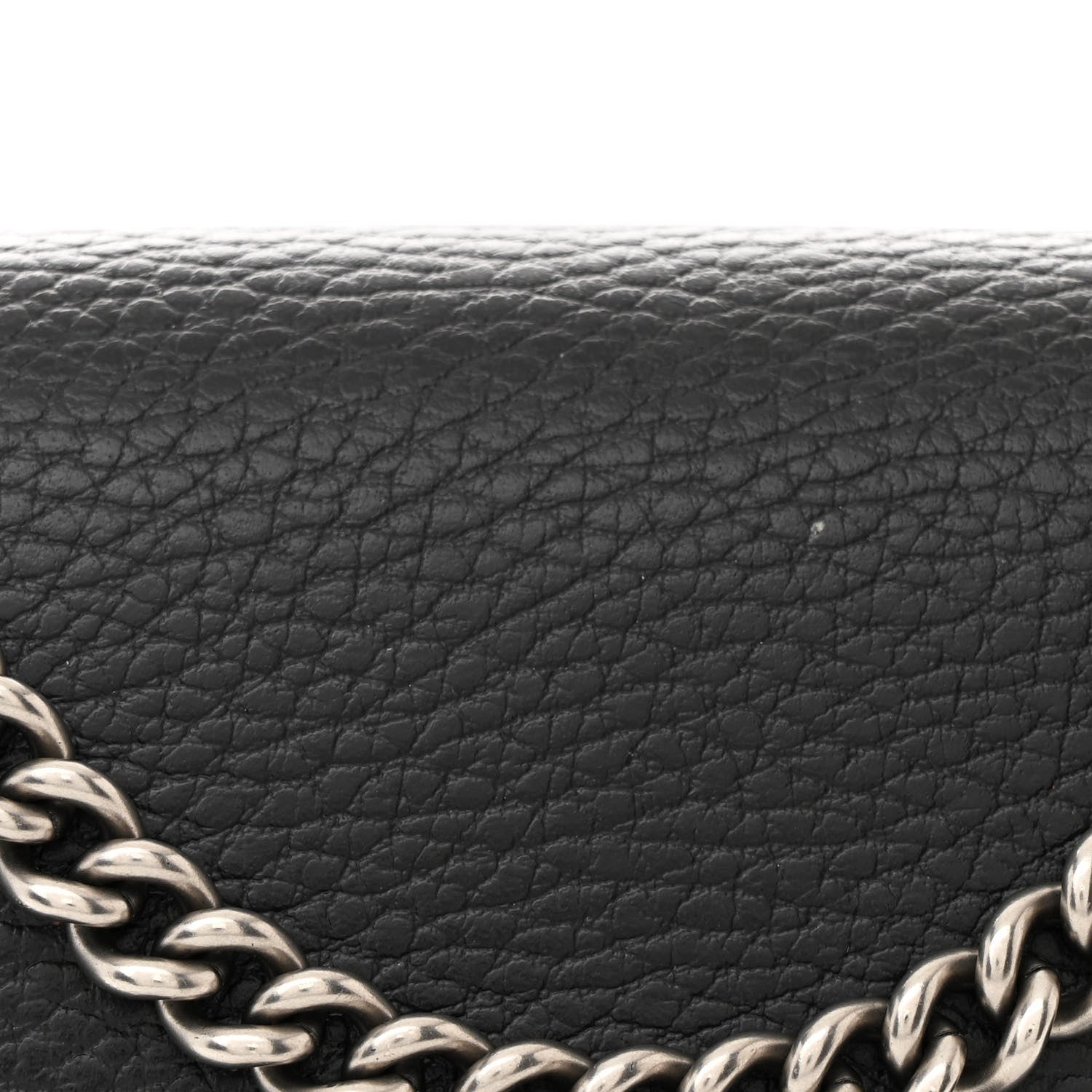 Gucci Calfskin Mini Dionysus Chain Wallet Black 10 of 13