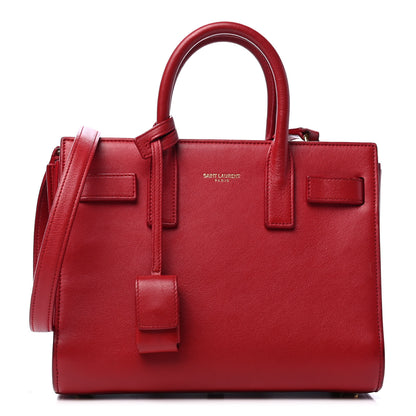 Saint Laurent Calfskin Nano Sac De Jour Lipstick Red 1 of 5