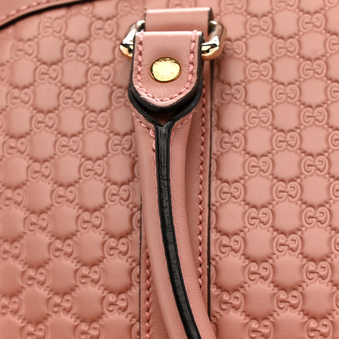 Soft Microguccissima Large Dome Satchel Soft Pink