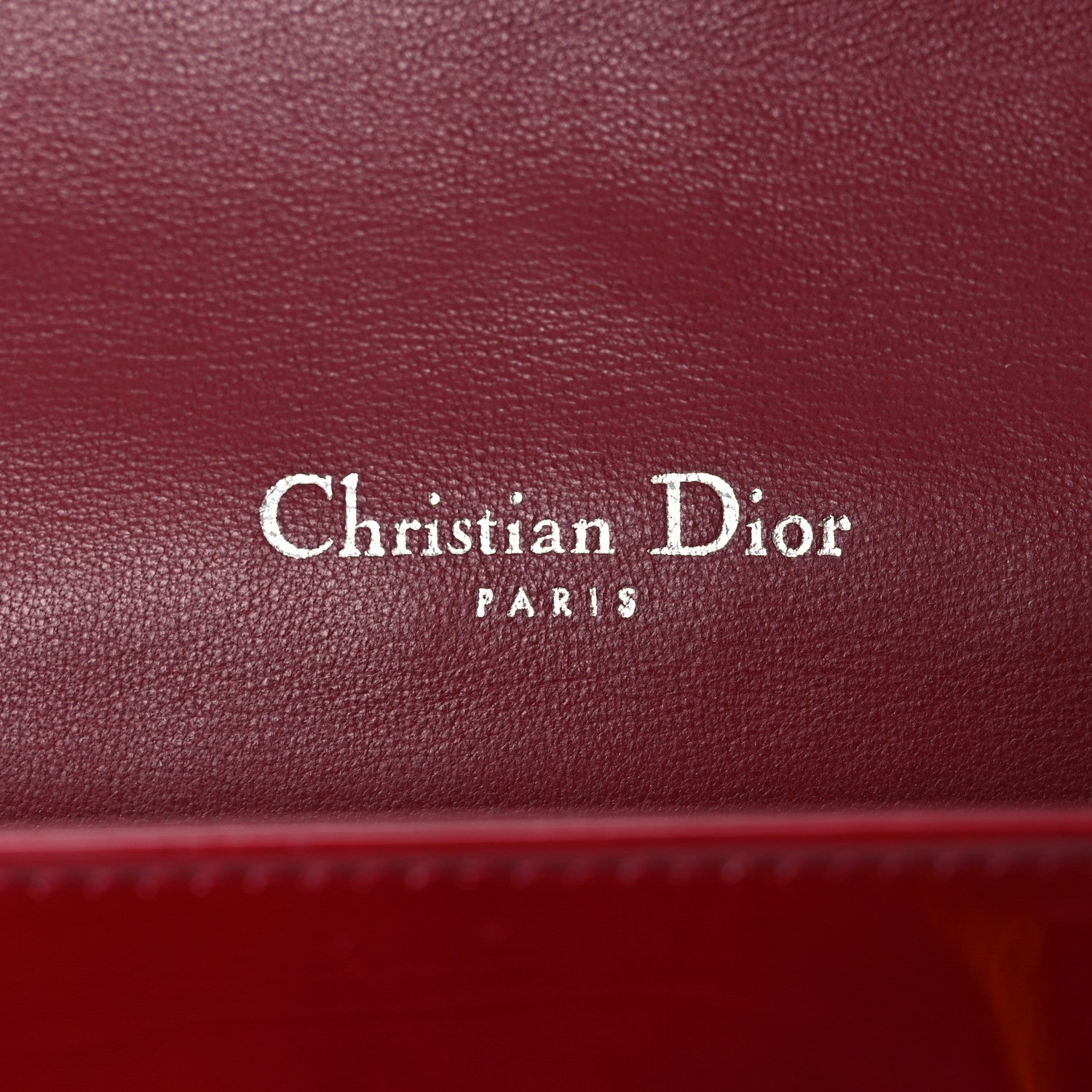 Christian Dior Patent Cannage Lady Dior Clutch Red 7 of 15