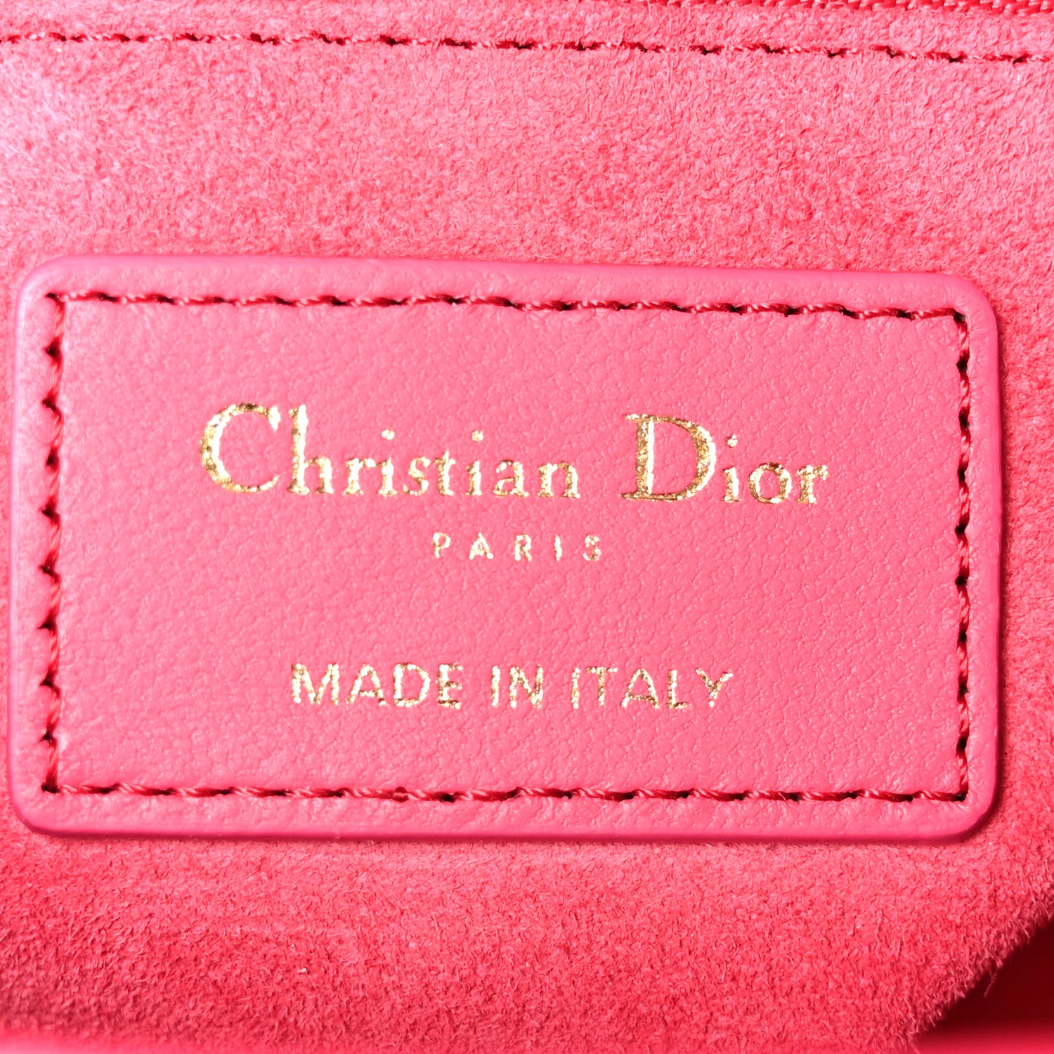 Christian Dior Lambskin Cannage Small My ABCDior Lady Dior Passion Pink 6 of 10