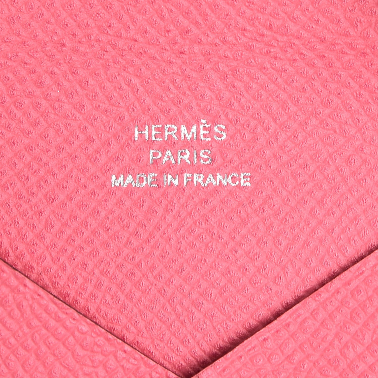 Hermes Epsom Calvi Card Case Rose Azalee 6 of 8
