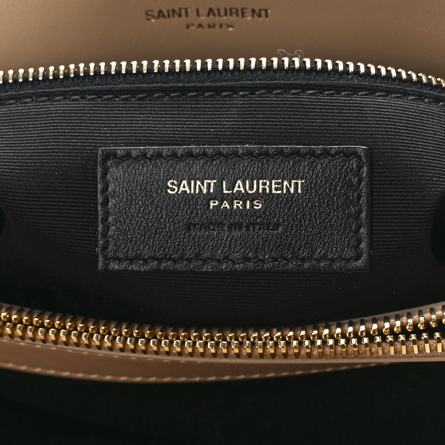 Saint Laurent Calfskin Y Quilted Monogram Medium Loulou Chain Satchel Dark Beige 7 of 12
