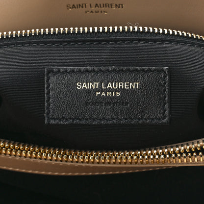 Saint Laurent Calfskin Y Quilted Monogram Medium Loulou Chain Satchel Dark Beige 7 of 12