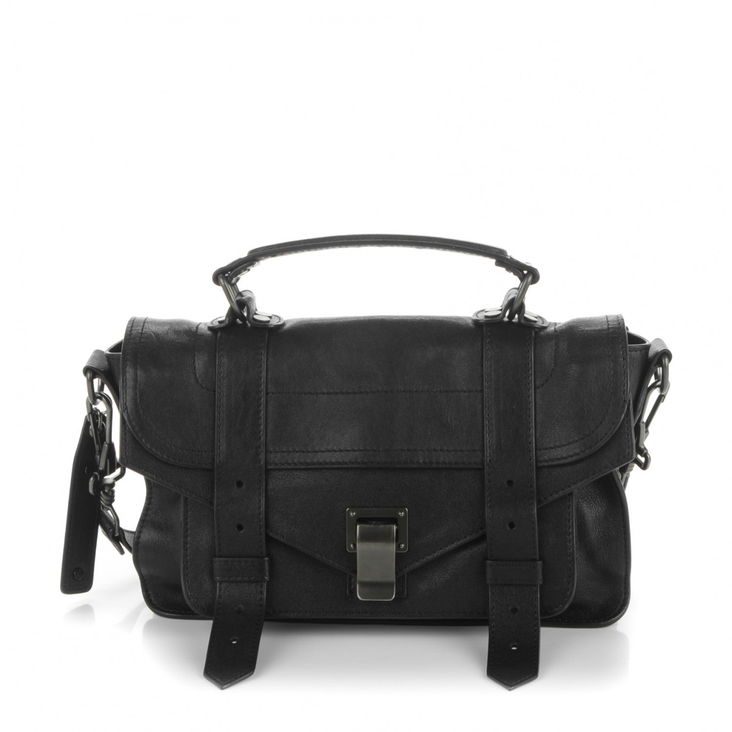 Proenza Schouler Lambskin Tiny PS1 Satchel Black 1 of 6