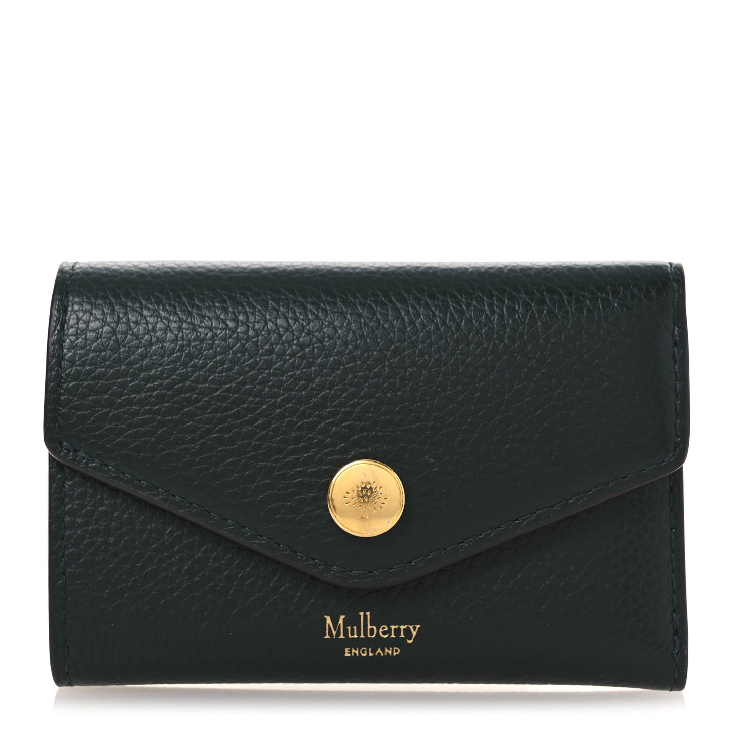 Heavy Grain Folded Multi Card Case Wallet Green
