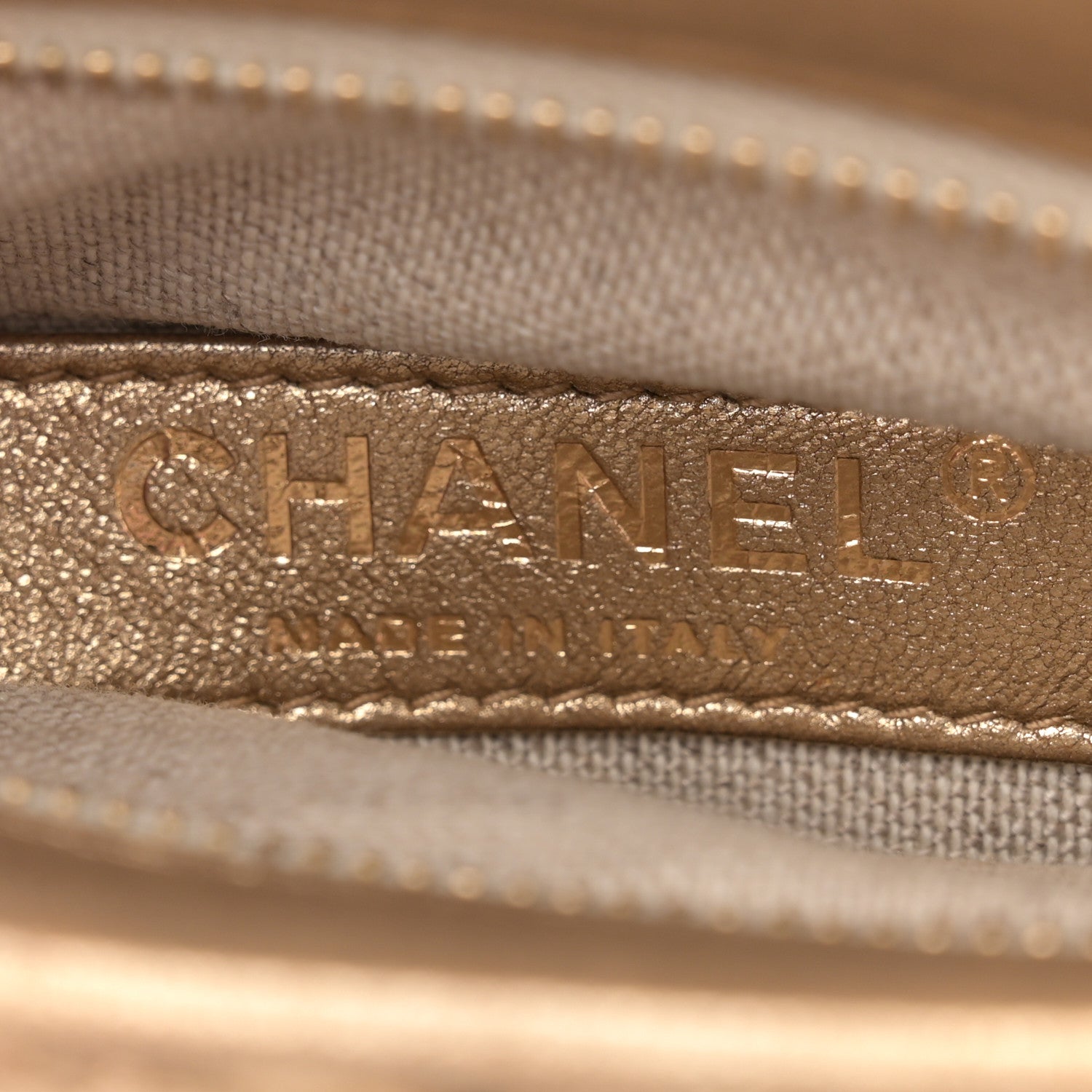 Chanel Metallic Calfskin Medallion Shoulder Bag Gold 6 of 11
