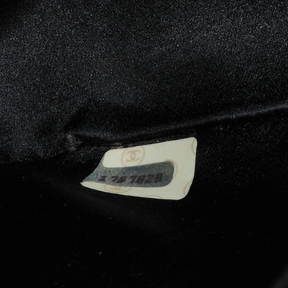 Chanel Quilted Satin Evening Flap Black 8 of 8