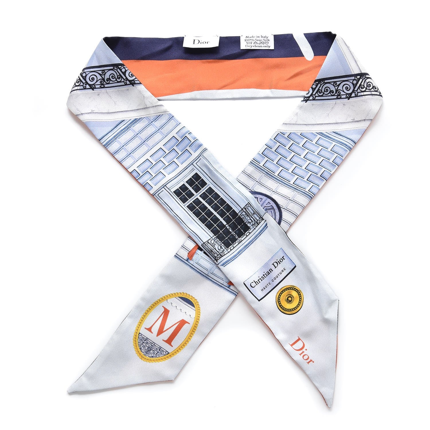 Christian Dior Silk ABCDior M Mitzah Scarf 1 of 9