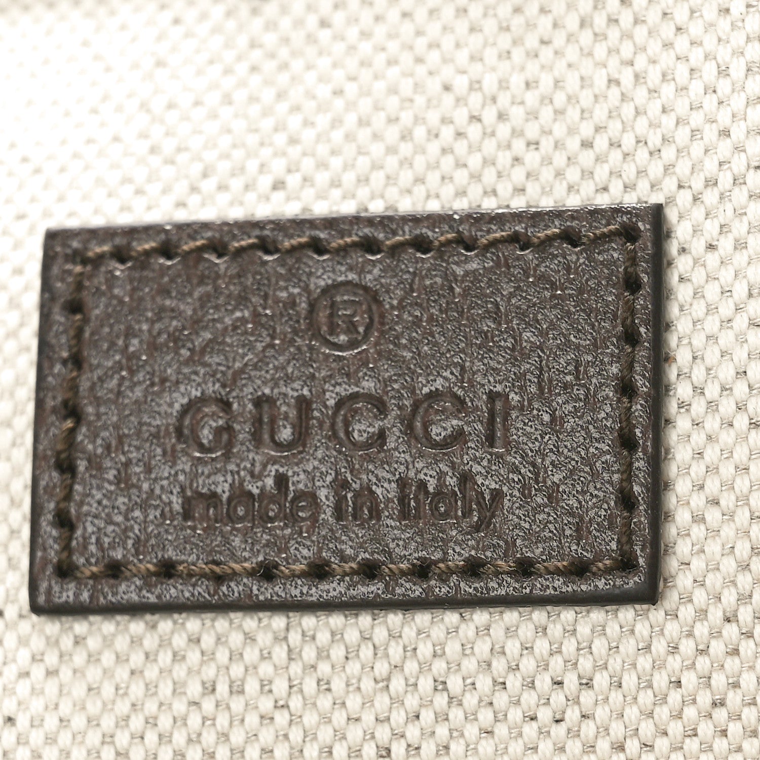 Gucci GG Supreme Monogram Textured Calfskin Small Ophidia Shoulder Tote Bag Beige Ebony New Acero 7 of 10