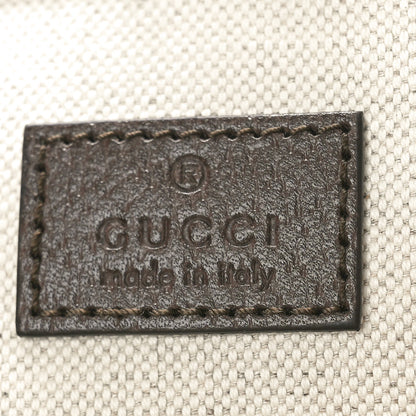 Gucci GG Supreme Monogram Textured Calfskin Small Ophidia Shoulder Tote Bag Beige Ebony New Acero 7 of 10