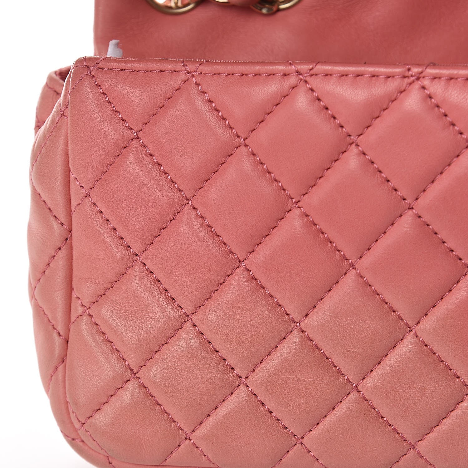 Chanel Lambskin East West Valentine Charms Flap Pink 16 of 25