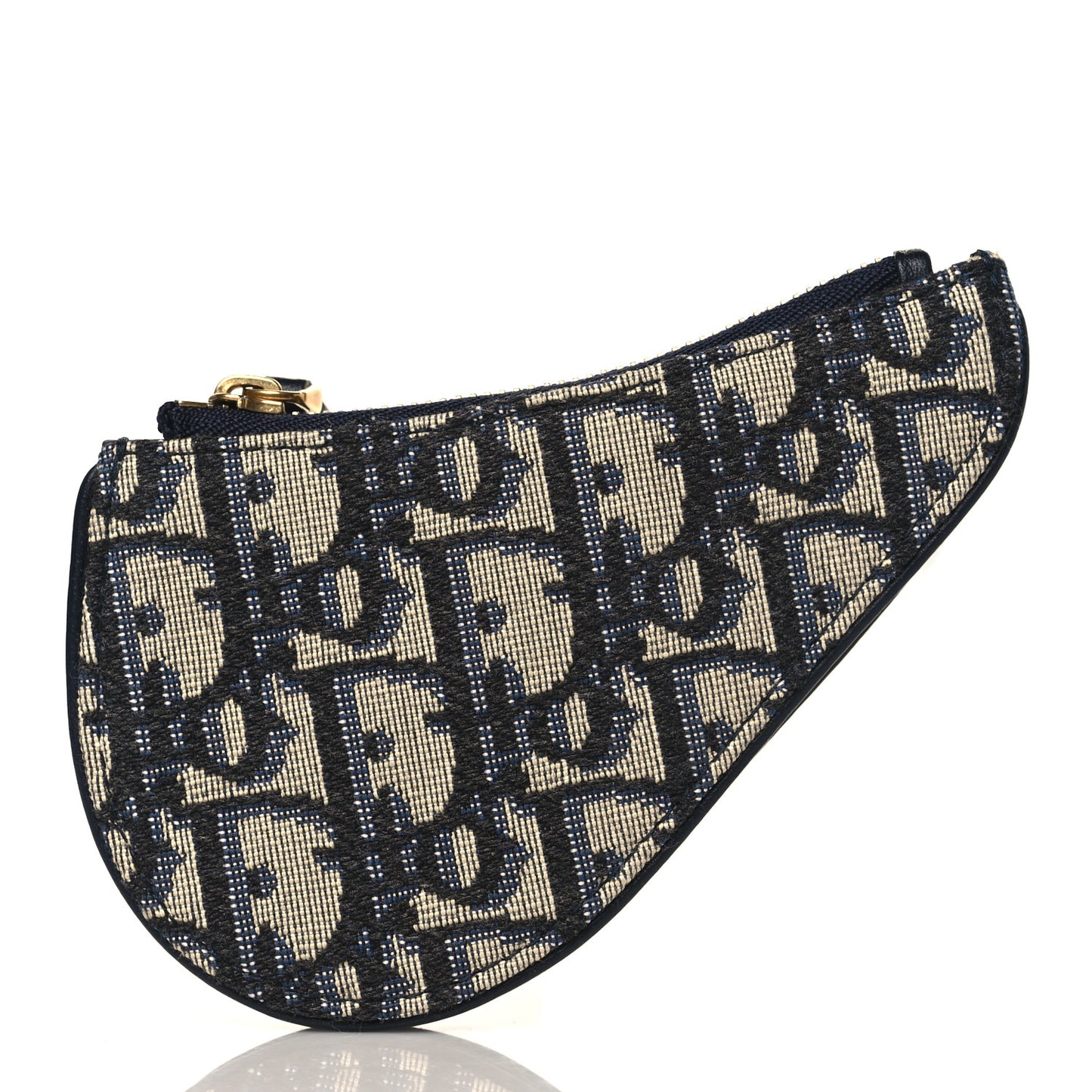 Oblique Saddle Coin Purse Blue