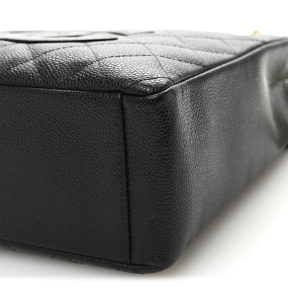 Chanel Caviar Quilted Petit Shopping Tote PST Black 10 of 10