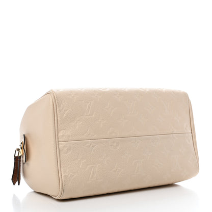 Louis Vuitton Empreinte Calfskin Speedy Bandouliere 25 NM Creme Caramel 3 of 4