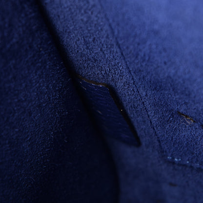 Celine Drummed Calfskin Nano Luggage Indigo 8 of 8