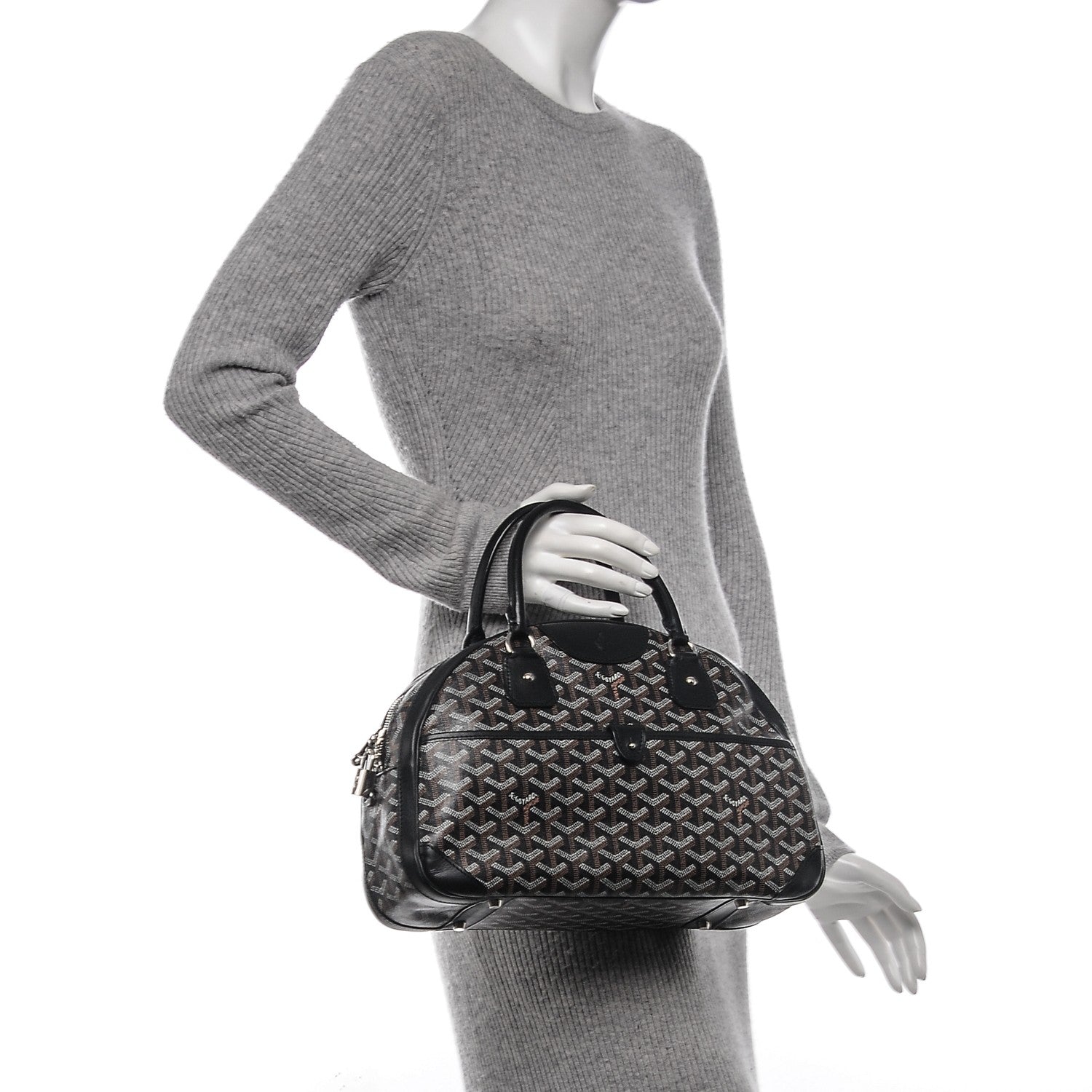Goyard Goyardine Saint Jeanne MM Bowler Black 2 of 7