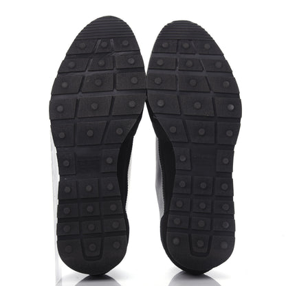 Balenciaga Mesh Calfskin Neoprene Suede Womens Race Runner Sneakers 37 Black 6 of 10
