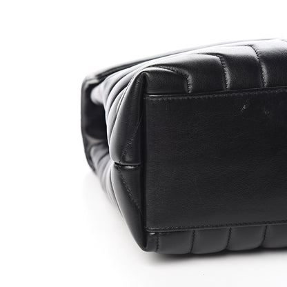 Saint Laurent Calfskin Y Quilted Monogram Medium Loulou Chain Satchel Black 8 of 11
