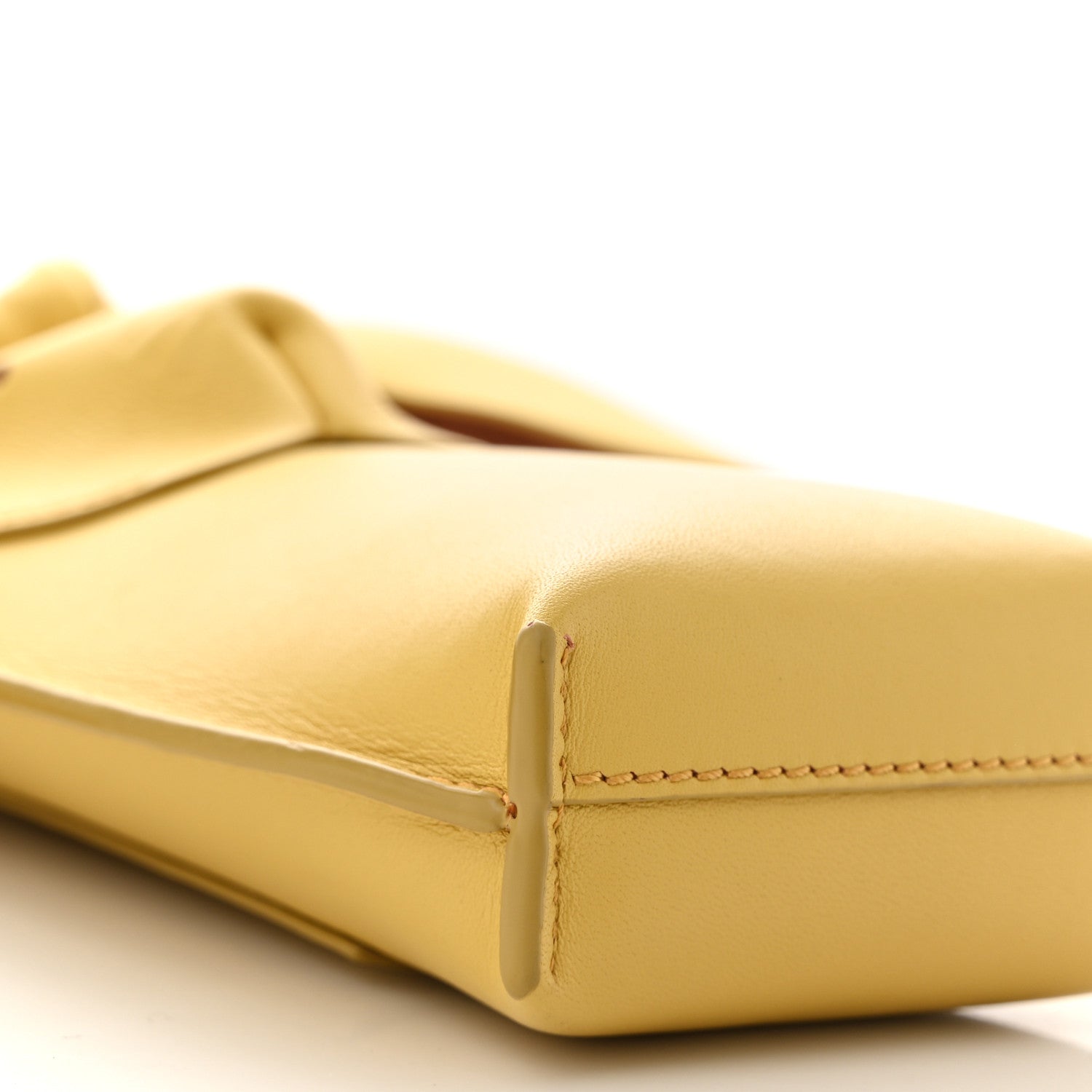 Loewe Calfskin Bunny Pouch Crossbody Bag Mustard 9 of 10
