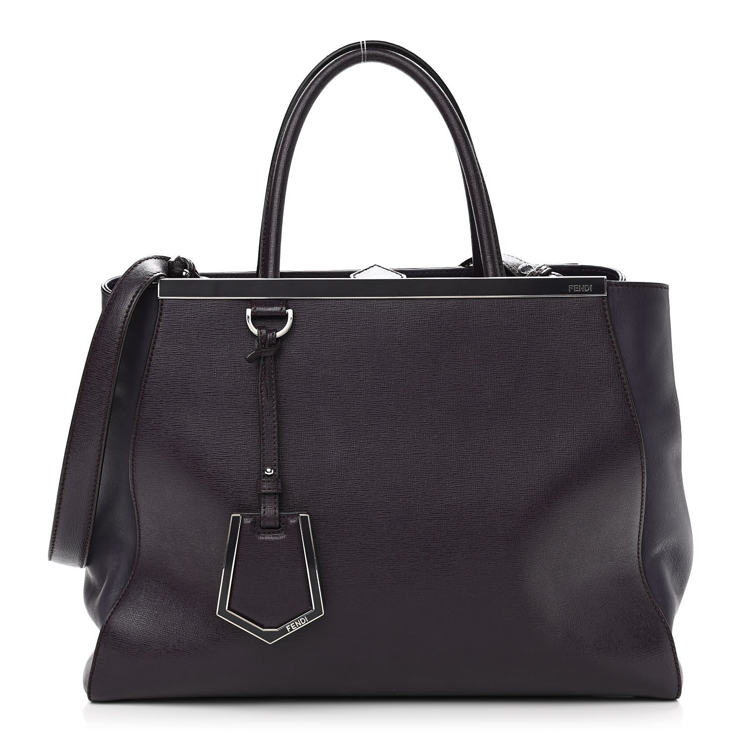 Fendi Vitello Elite Regular 2Jours Tote Ametista 1 of 10