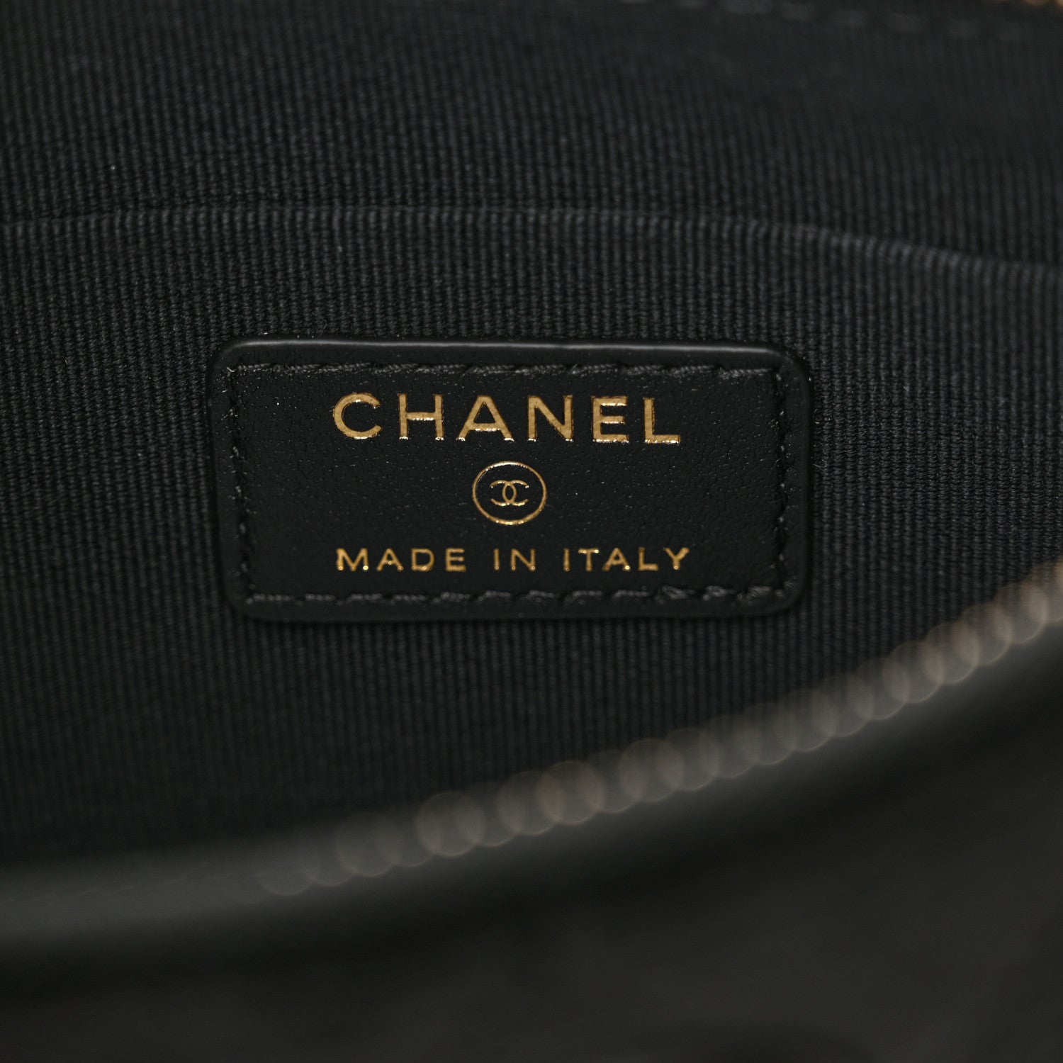 Chanel Velvet Crystal Quilted Chain Hobo Black 6 of 12