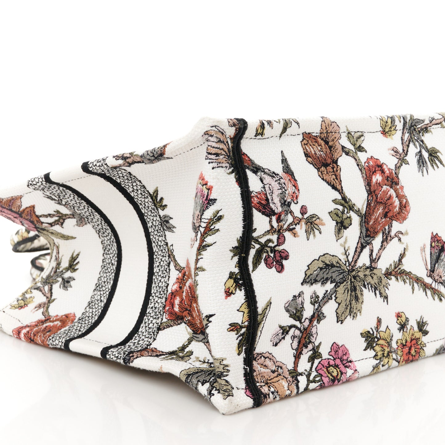 Canvas Jardin Botanique Embroidered Medium Book Tote Multicolor
