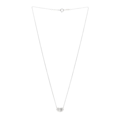 Tiffany Sterling Silver 9mm Elsa Peretti Bean Pendant Necklace 3 of 4