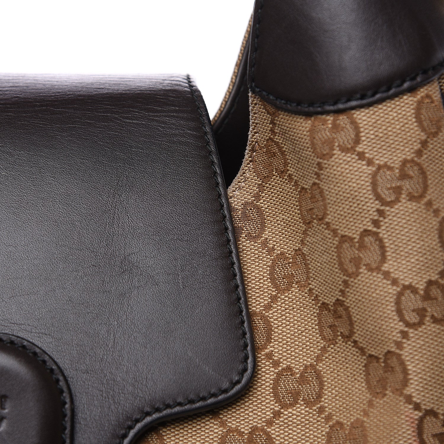 Gucci Monogram Margaux Calfskin Medium Emily Hobo Beige Ebony Cocoa 8 of 18