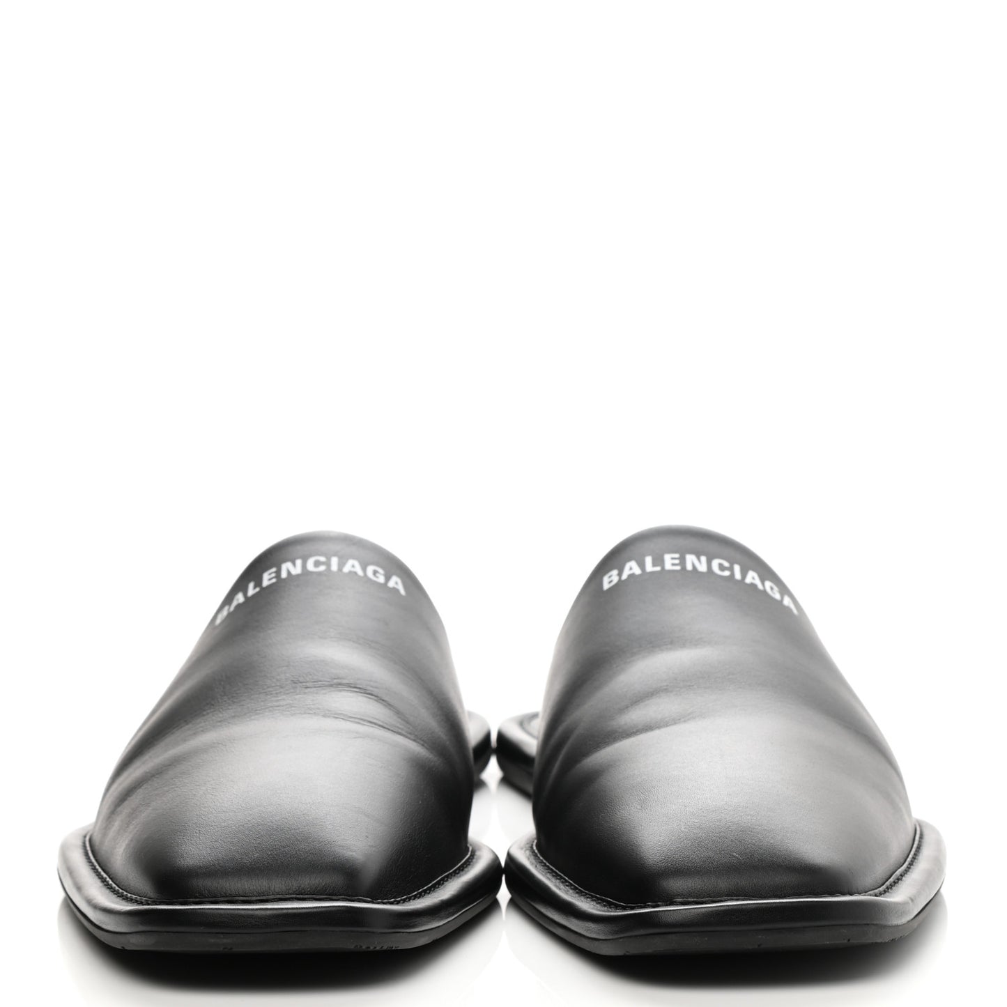 Smooth Calfskin Mens Cozy Slip-On Loafers 45 Black White