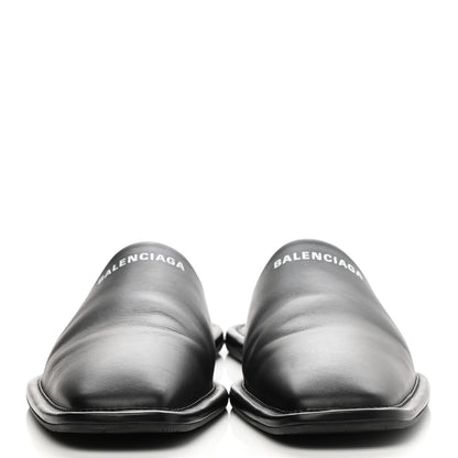 Balenciaga Smooth Calfskin Mens Cozy Slip-On Loafers 45 Black White 2 of 8