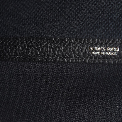 Hermes Twill H Negonda Garden Party 30 TPM Tote Ecru Black 6 of 7